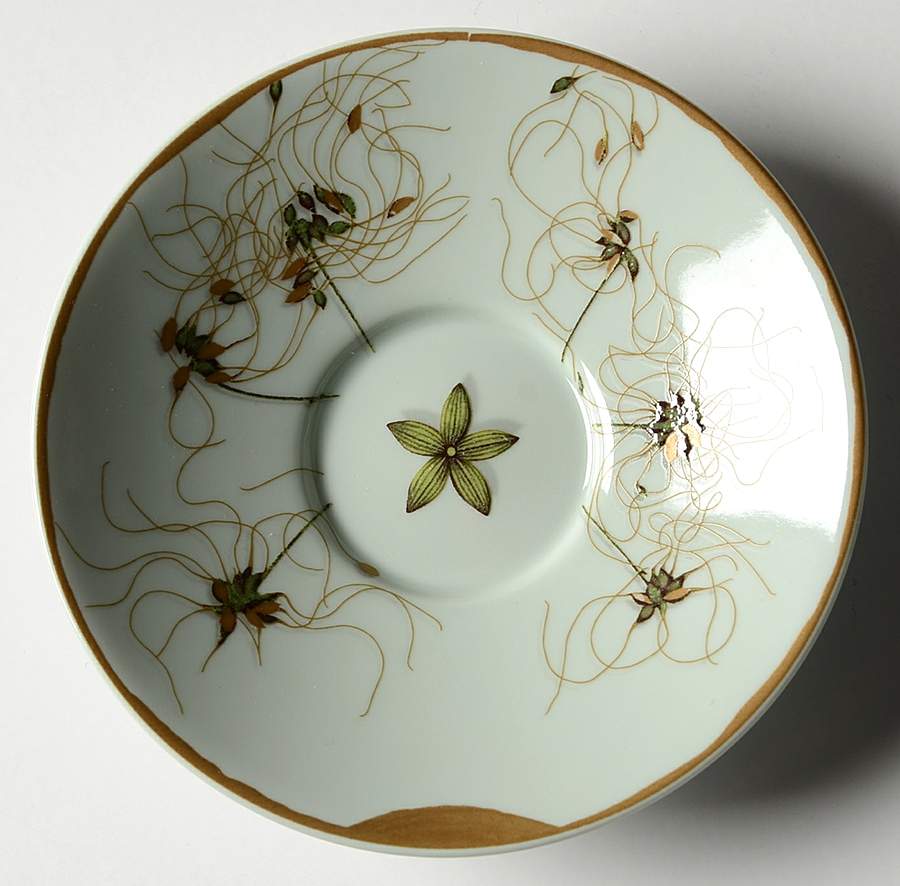 Nature Celadon Saucer for Flat Demitasse Cup by Raynaud-1