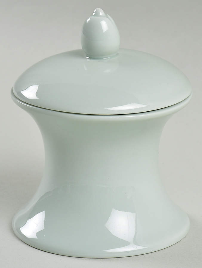Organics Celadon Small Sugar Bowl & Lid by Raynaud-1