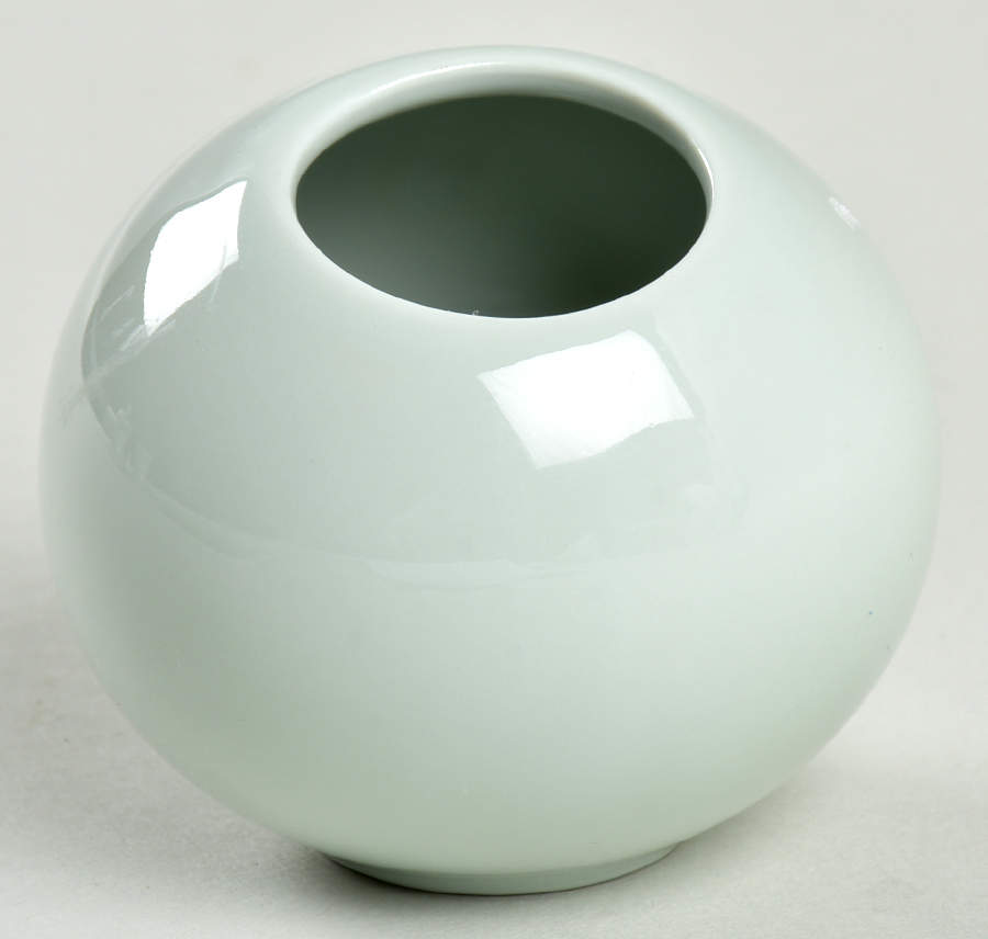 Organics Celadon Open Sugar Bowl Aka Open Jam Pot by Raynaud-1
