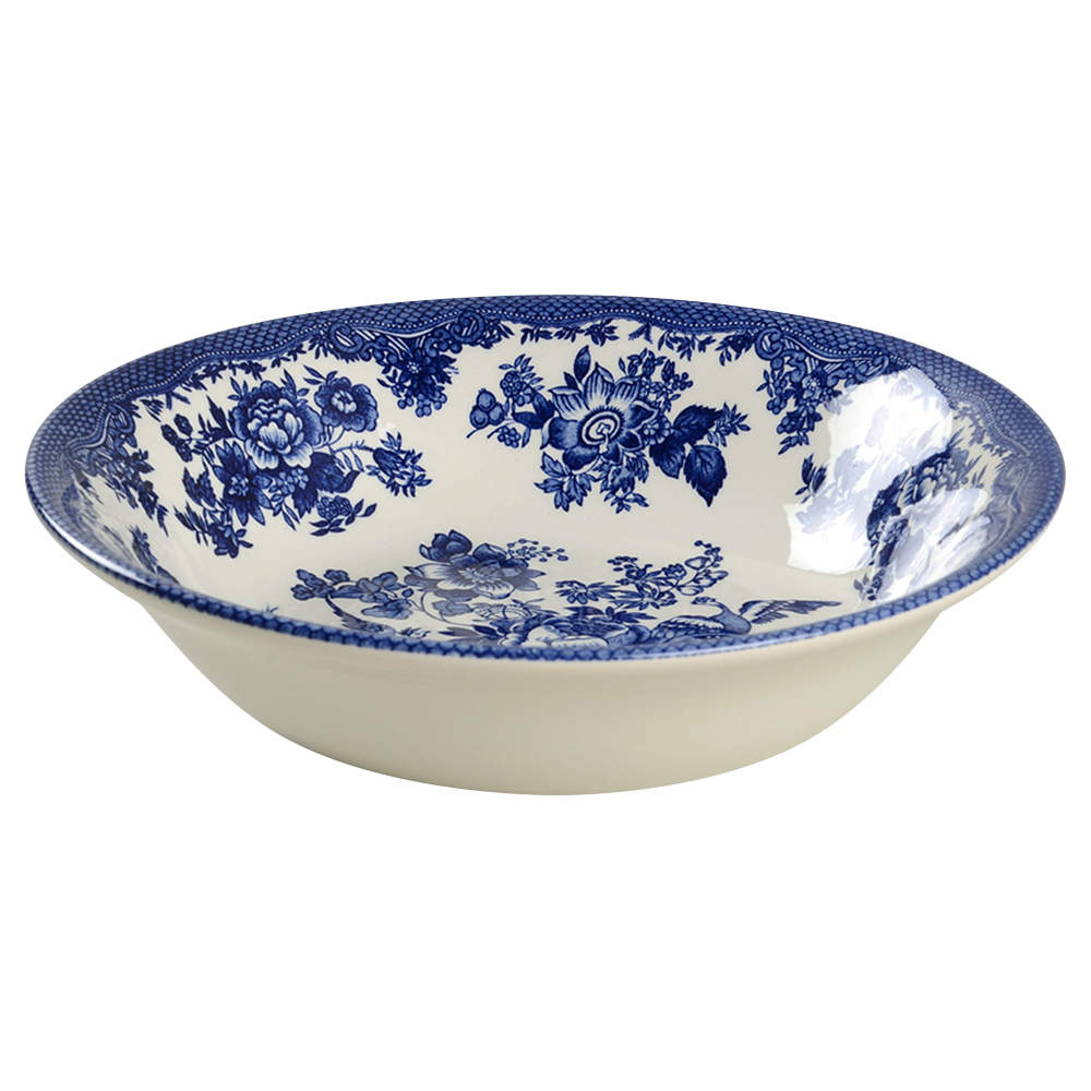 Asiatic Pheasant Dark Blue 9" Round Vegetable Bowl by Royal Stafford-1