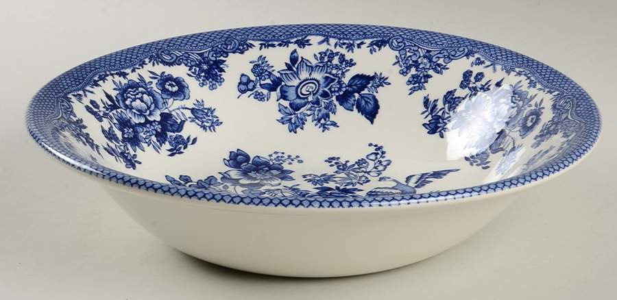 Asiatic Pheasant Dark Blue 10" Round Vegetable Bowl by Royal Stafford-1
