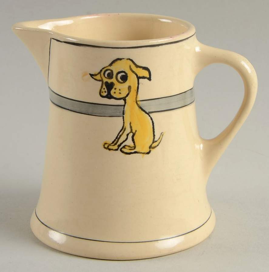 Juvenile Skinny Puppy Creamer by Roseville-1