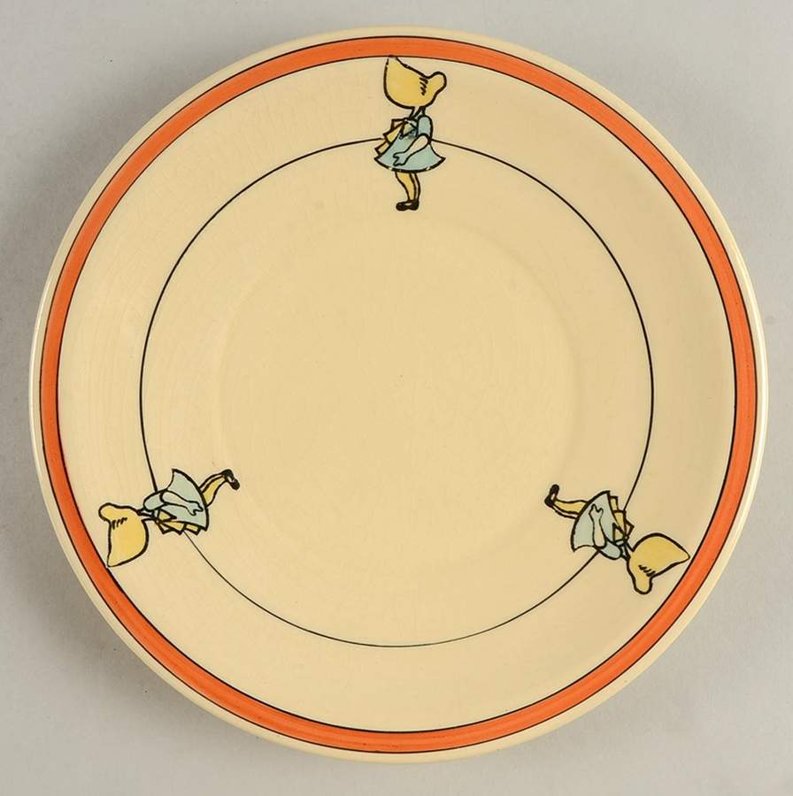 Juvenile Sunbonnet Girl Child's Plate by Roseville-1