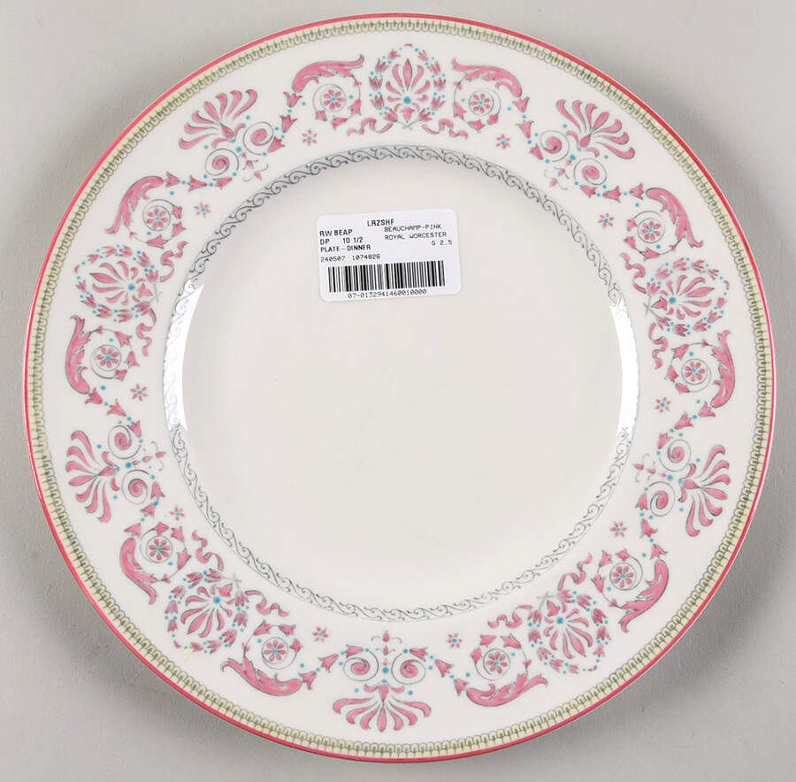 Beauchamp Pink Dinner Plate by Royal Worcester-1