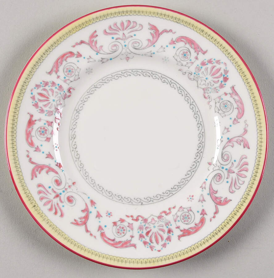 Beauchamp Pink Bread & Butter Plate by Royal Worcester-1