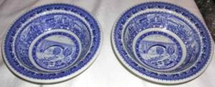 Baltimore and Ohio Railroad Blue Coupe Cereal Bowl by Shenango-1