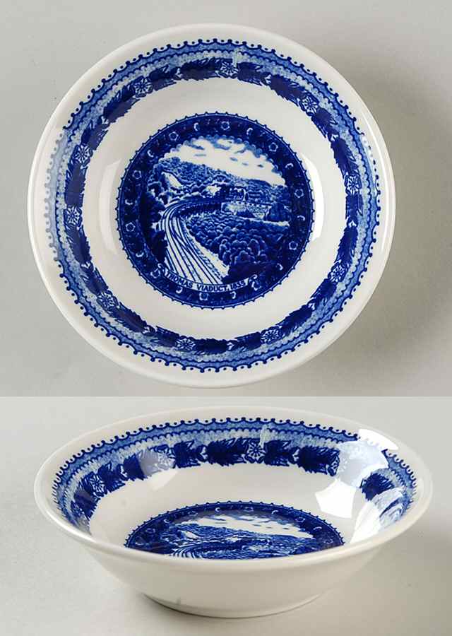 Baltimore and Ohio Railroad Blue Fruit/Dessert (Sauce) Bowl by Shenango-1