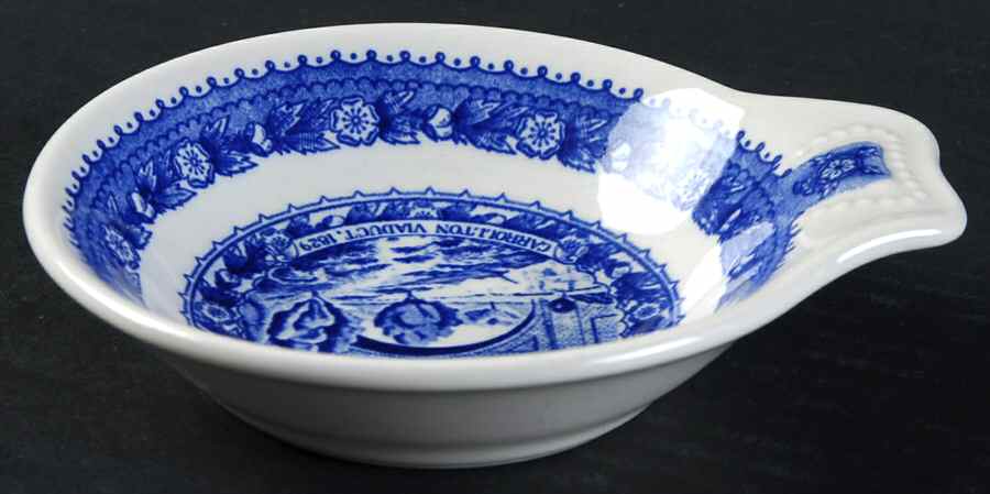 Baltimore and Ohio Railroad Blue Shell Shaped Dish by Shenango-1