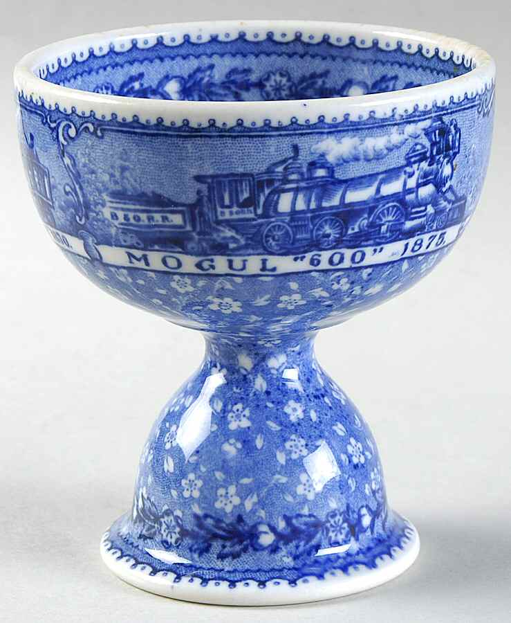Baltimore and Ohio Railroad Blue Double Egg Cup by Shenango-1