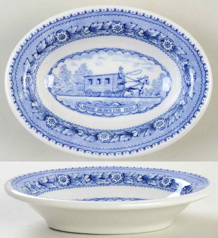 Baltimore and Ohio Railroad Blue Sauce Side Dish by Shenango-1