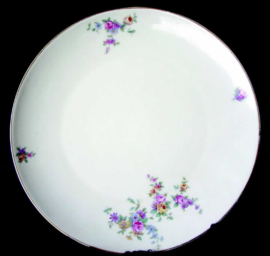 ROI55 Dinner Plate by Royal Ivory (Czech, Germany)-1
