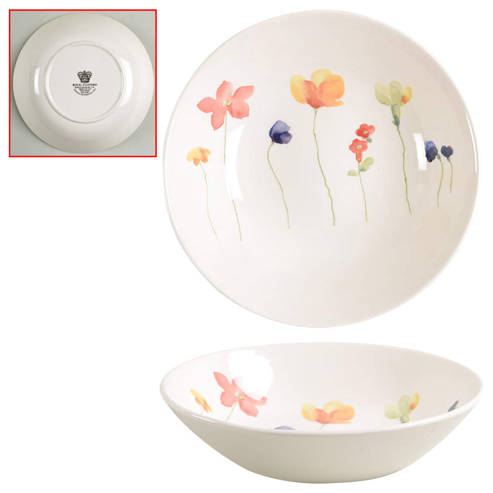 Scattered Flowers Soup/Cereal Bowl - Set of 4 by Royal Stafford-1