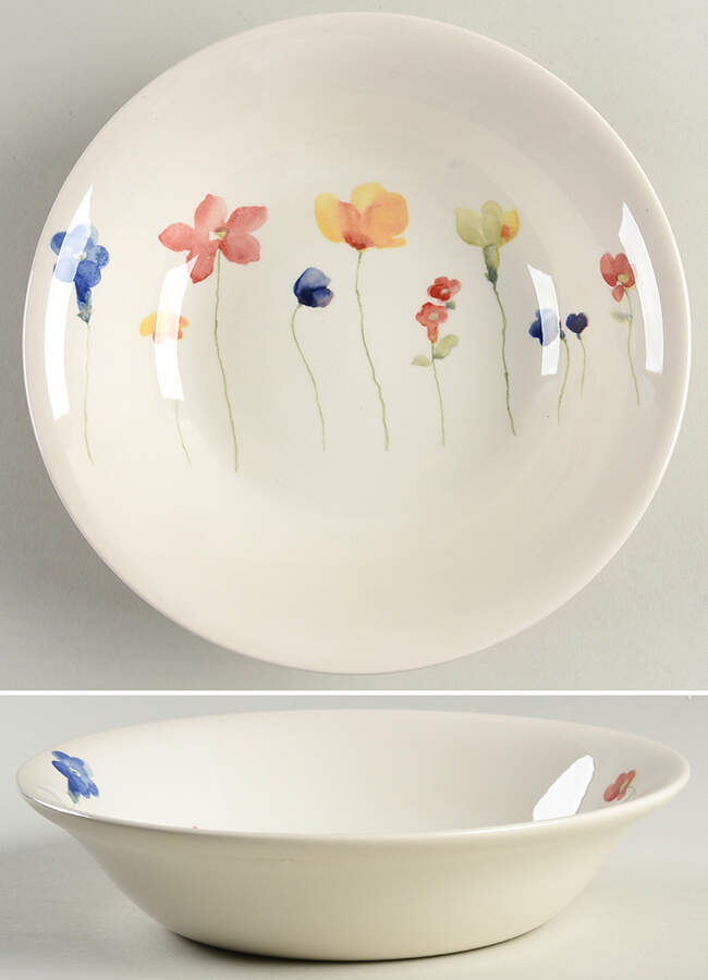 Scattered Flowers 9" Round Serving Bowl by Royal Stafford-1