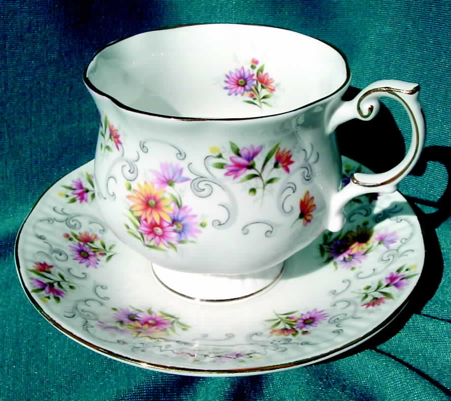 RIA50 Footed Cup & Saucer Set by Rosina-Queens-1