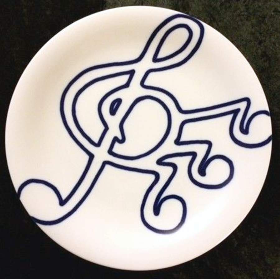 Musica 14" Chop Plate (Round Platter) by Royal Copenhagen-1