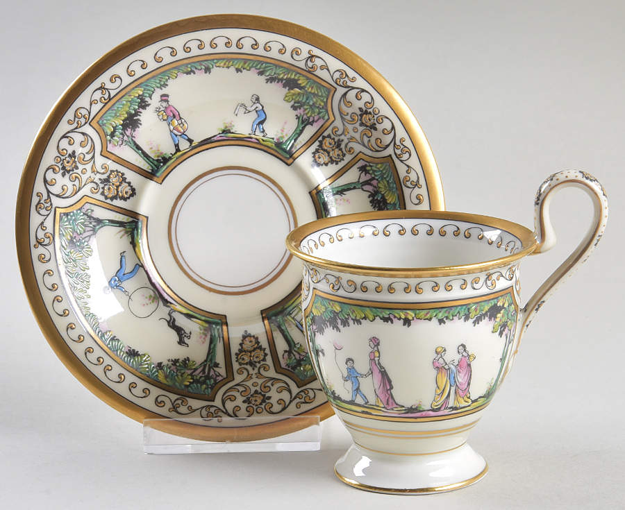 Palais Royal Footed Demitasse Cup & Saucer Set by Raynaud-1