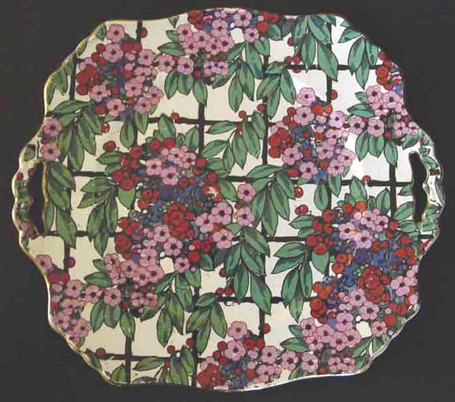 RWI83 Square Handled Cake Plate by Royal Winton-1