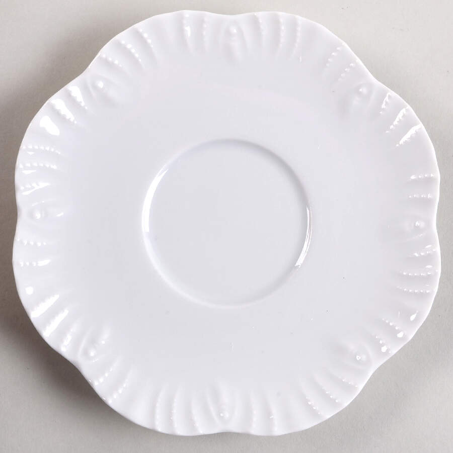 Ocean Blanc (White) Saucer by Royal Limoges-1