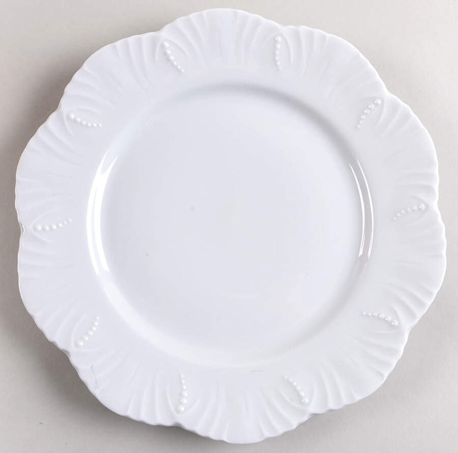 Ocean Blanc (White) Dinner Plate by Royal Limoges-1