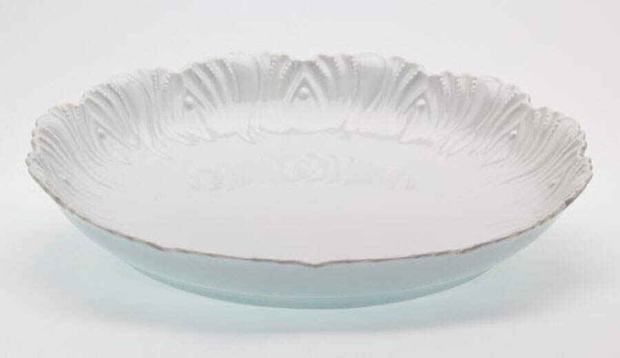 Ocean Blanc (White) 16" Chop Plate (Round Platter) by Royal Limoges-1