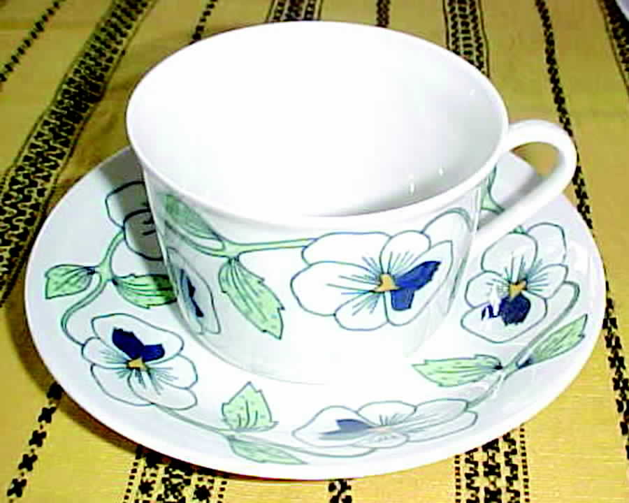 ROR36 Flat Cup & Saucer Set by Rorstrand-1