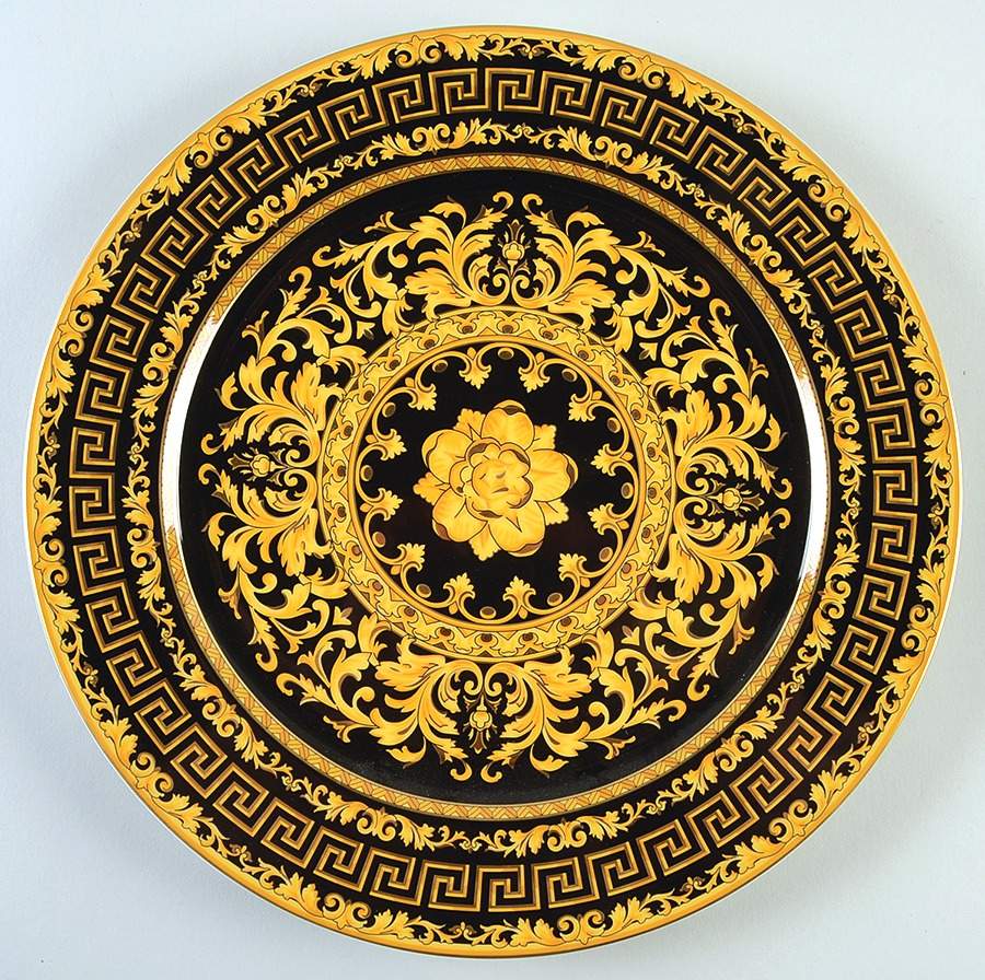 Floralia Gold 12" Chop Plate (Round Platter) by Rosenthal - Continental-1