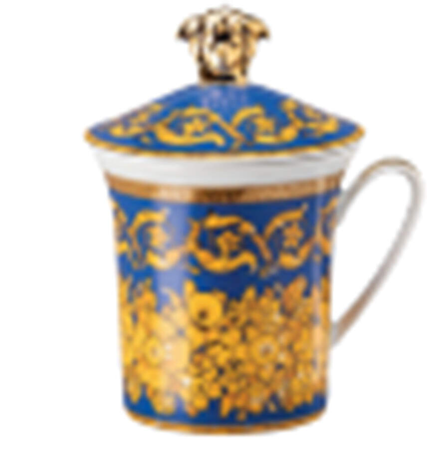 Floralia Blue Mug & Lid (30th Anniversary Backstamp) by Rosenthal - Continental-1