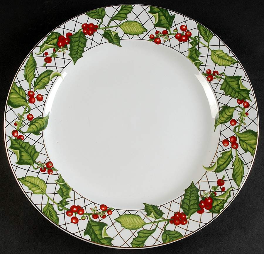 Holly Berry 12" Chop Plate (Round Platter) by Reed & Barton-1