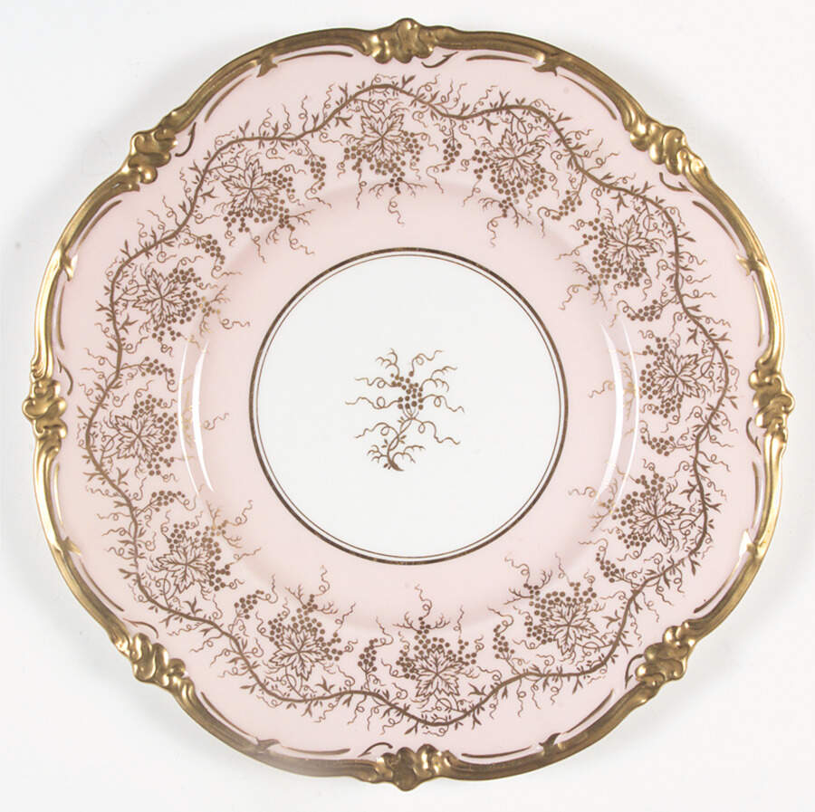 King's Plate Light Pink Dinner Plate by Royal Cauldon-1
