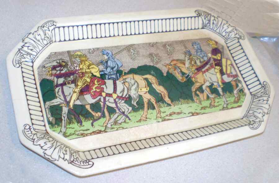 King Arthur's Knights Large Sandwich Tray by Royal Doulton-1