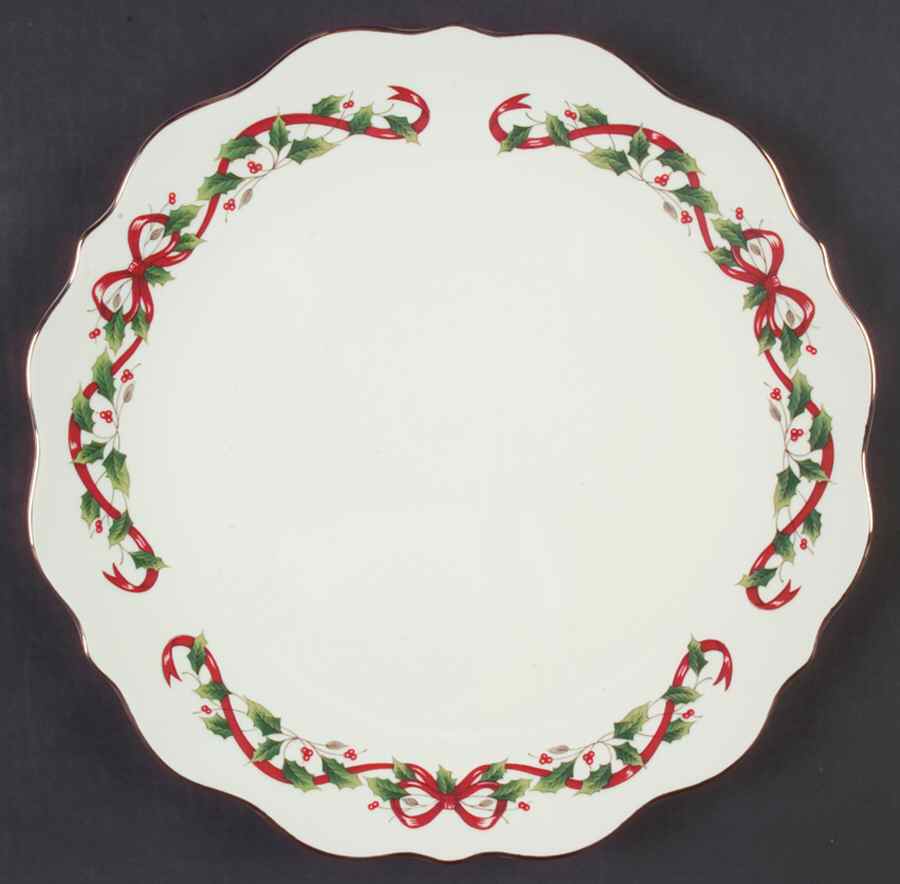 Holly Holiday Cake Plate by Royal Limited-1