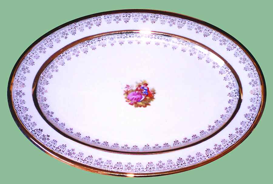 RYL222 10" Oval Serving Platter by Royal (USA)-1