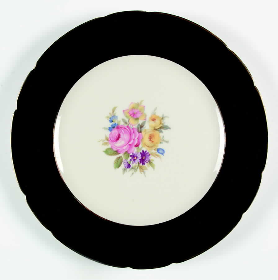 ROI58 Dinner Plate by Royal Ivory (Czech, Germany)-1