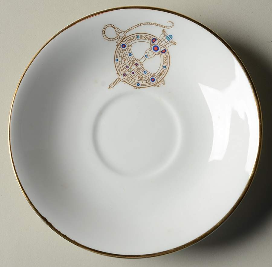 Tara Brooch (Smooth) Saucer for Footed Cup by Royal Tara-1