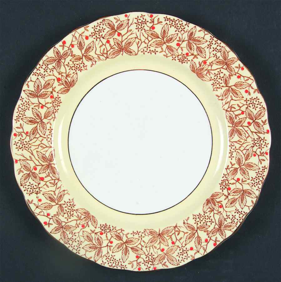 5059 Yellow Salad Plate by Rosina-Queens-1