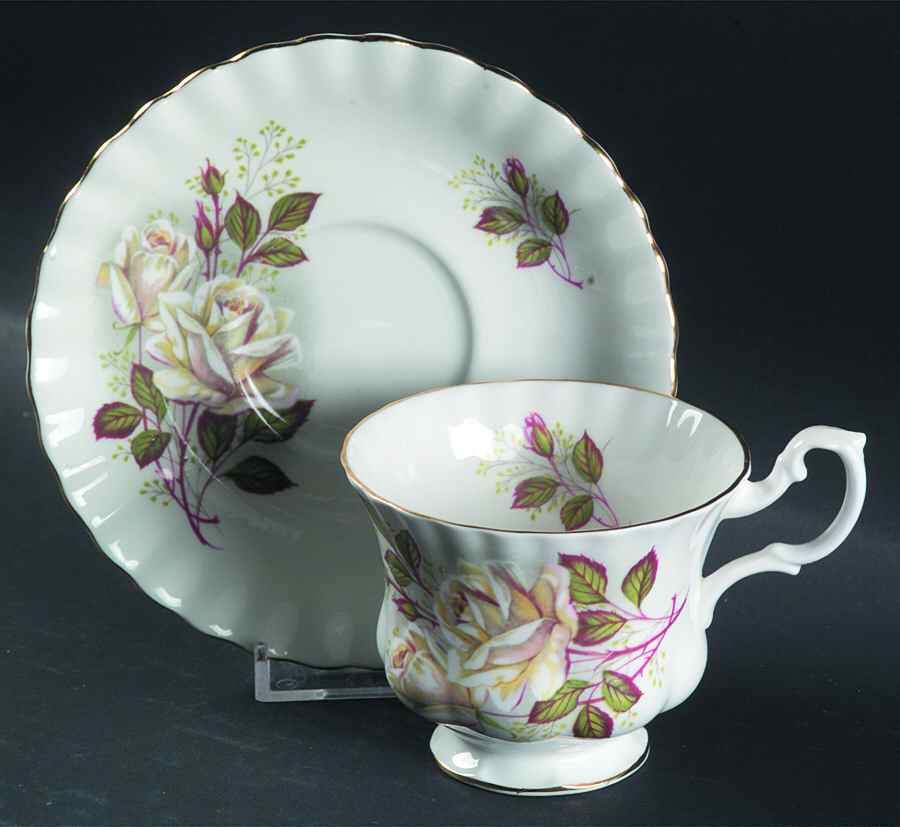 ROA156 Footed Cup & Saucer Set by Royal Albert-1