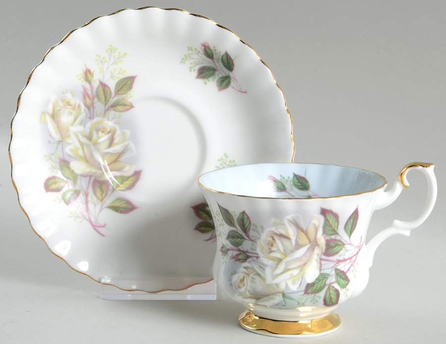 ROA156 Footed Cup & Saucer Set by Royal Albert-1