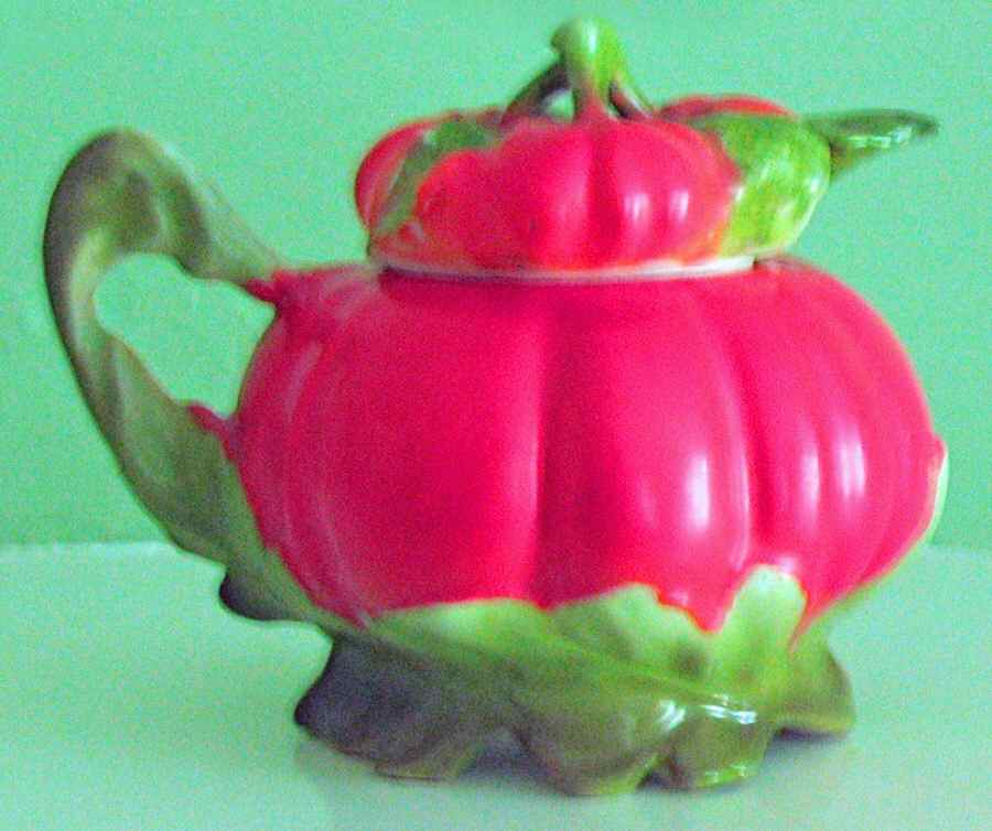 Tomato Mustard Jar & Lid with Spoon by Royal Bayreuth-1