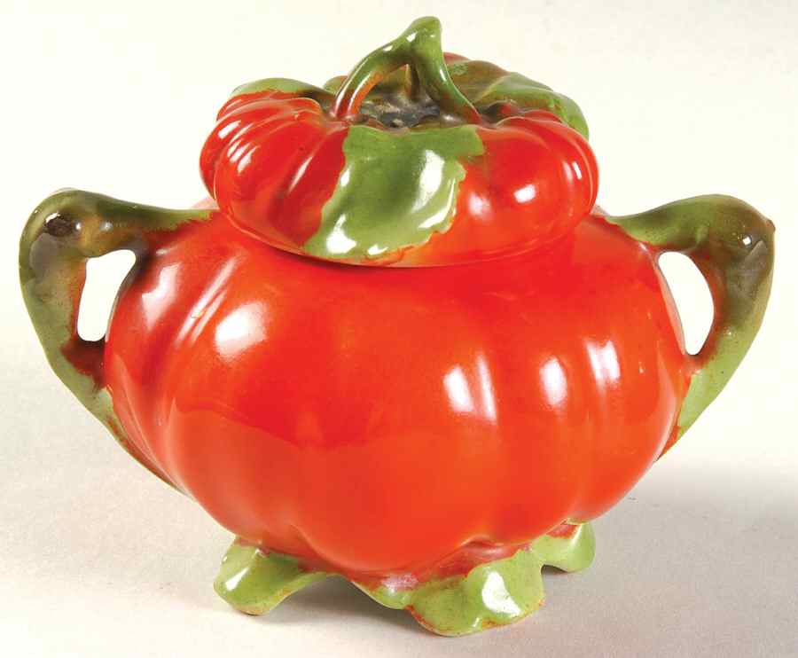 Tomato Sugar Bowl & Lid by Royal Bayreuth-1