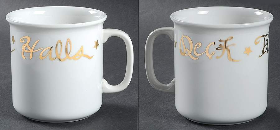 Deck the Halls (No Fruit) Mug by Rosanna-1