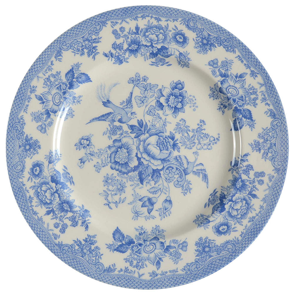 Asiatic Pheasant Powder Blue 12" Chop Plate (Round Platter) by Royal Stafford-1