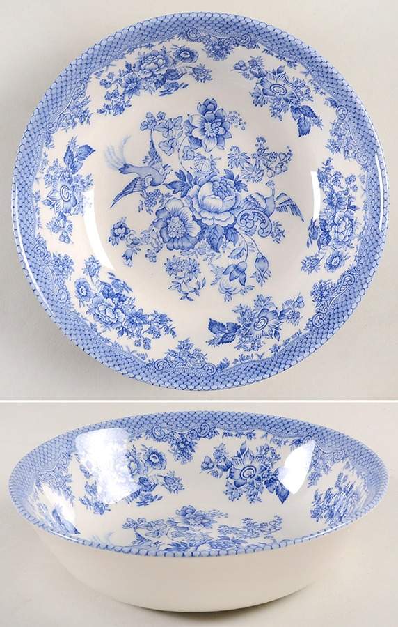 Asiatic Pheasant Powder Blue Soup/Cereal Bowl by Royal Stafford-1
