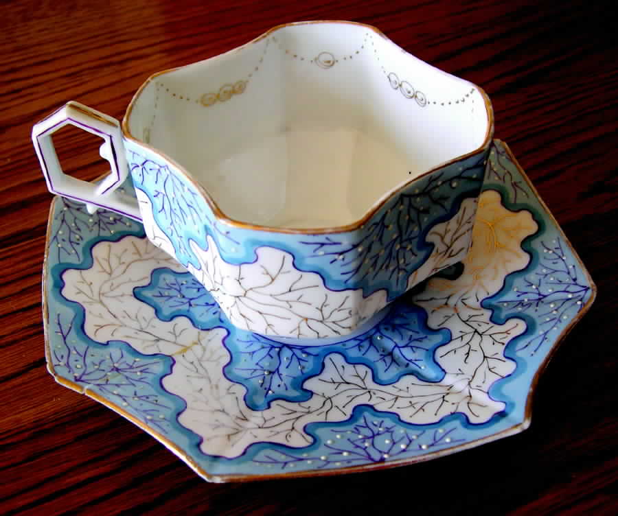 RHS28 Flat Cup & Saucer Set by Reinhold Schlegelmilch-1