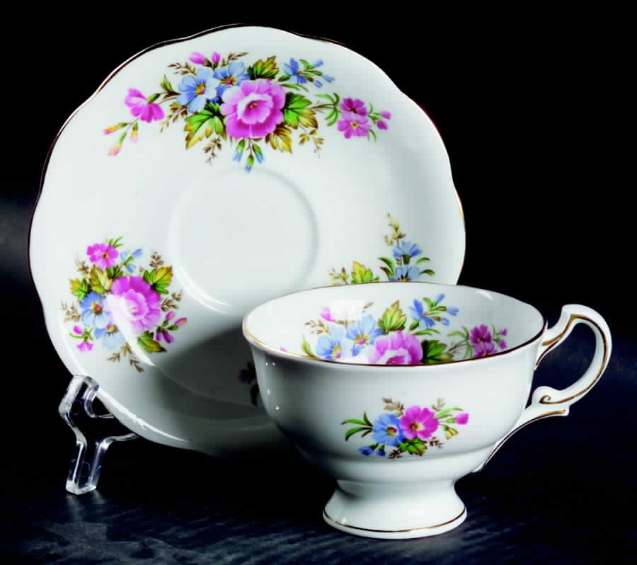 799 Footed Cup & Saucer Set by Royal Standard-1