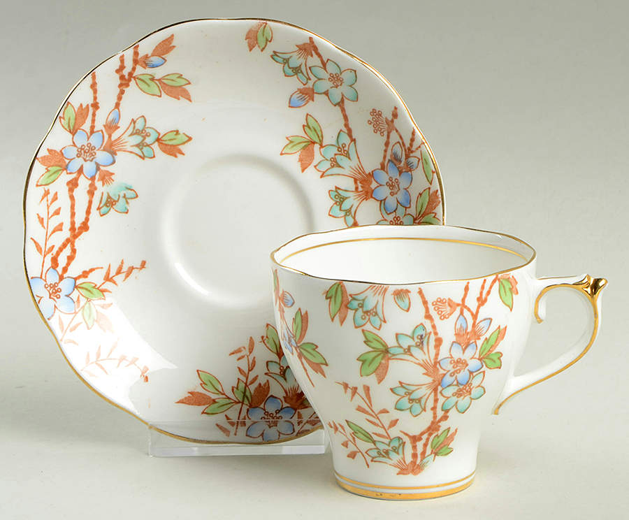 Picta Flat Cup & Saucer Set by Roslyn (England)-1