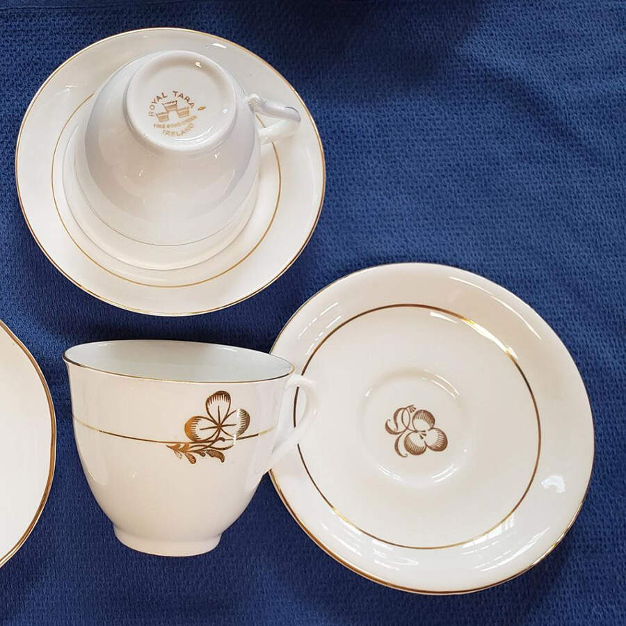 RTA32 Flat Cup & Saucer Set by Royal Tara-1