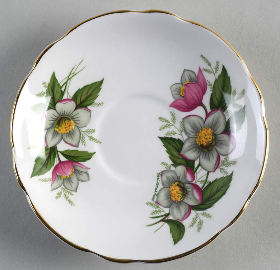 Christmas Rose Saucer by Regency-1