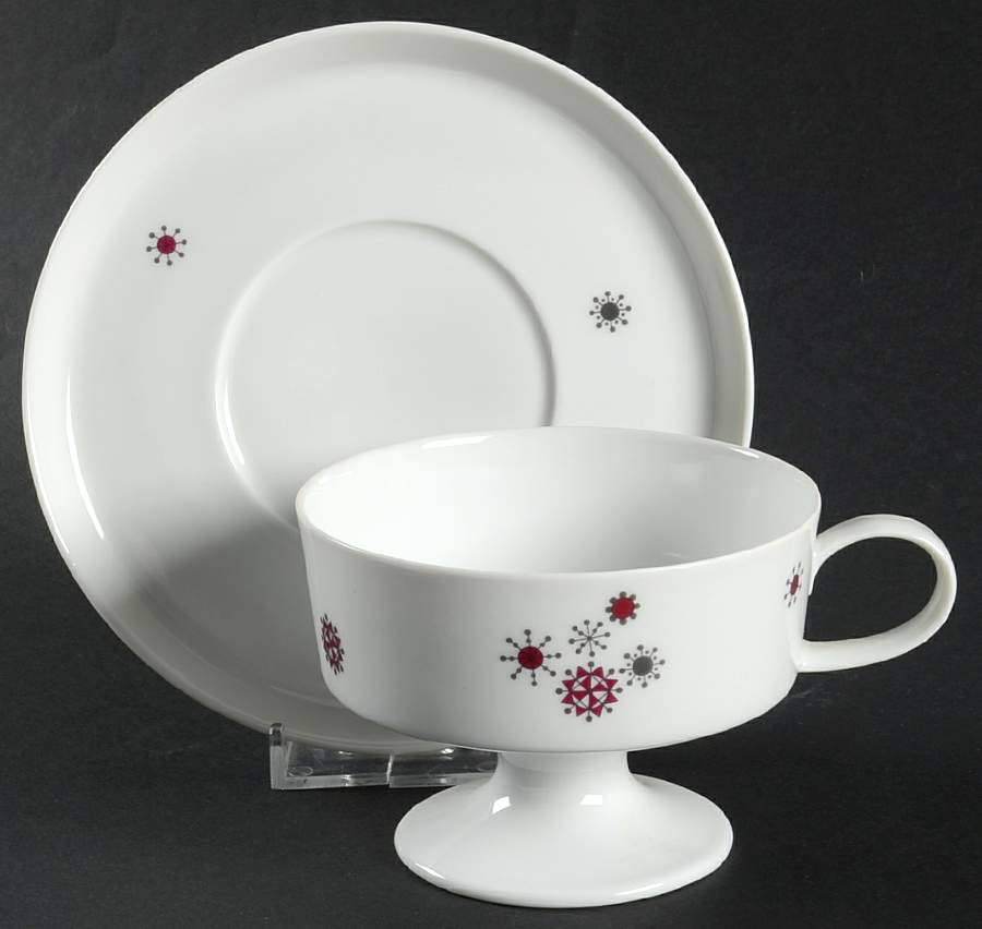 R1510 Footed Cup & Saucer Set by Rosenthal - Continental-1