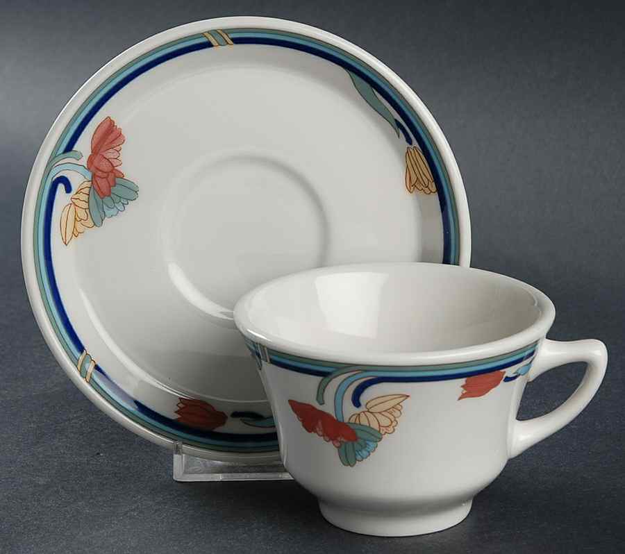 Trio Flat Cup & Saucer Set by Rego-1