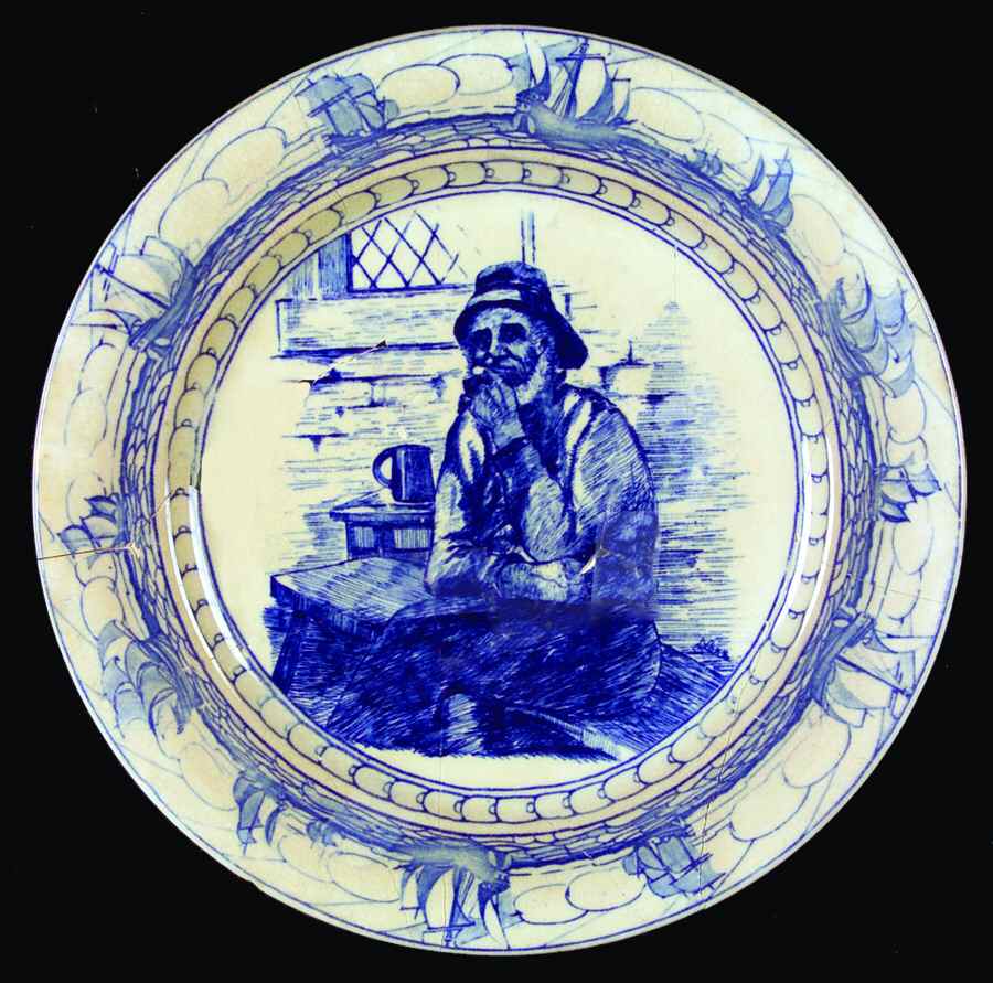 Old Salt Blue Dinner Plate by Royal Doulton-1